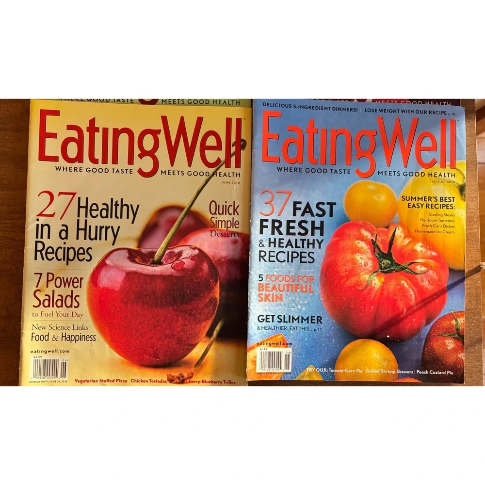 Eating Well Magazine 2010 Lot of 6 Issues Healthy Recipes Nutrition‎ Cooking